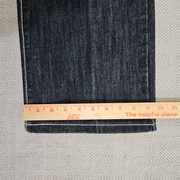 Smoke Rise Jeans Men's 42 x 32 Wide Straight Leg Contrast Thread Embellished Y2K - Picture 6 of 16